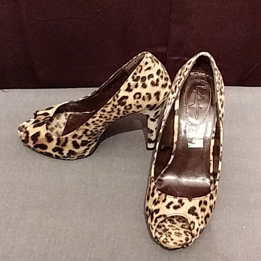 Leopard print heels